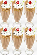Creamy shake in Cocktail Falooda Milkshake Glass style