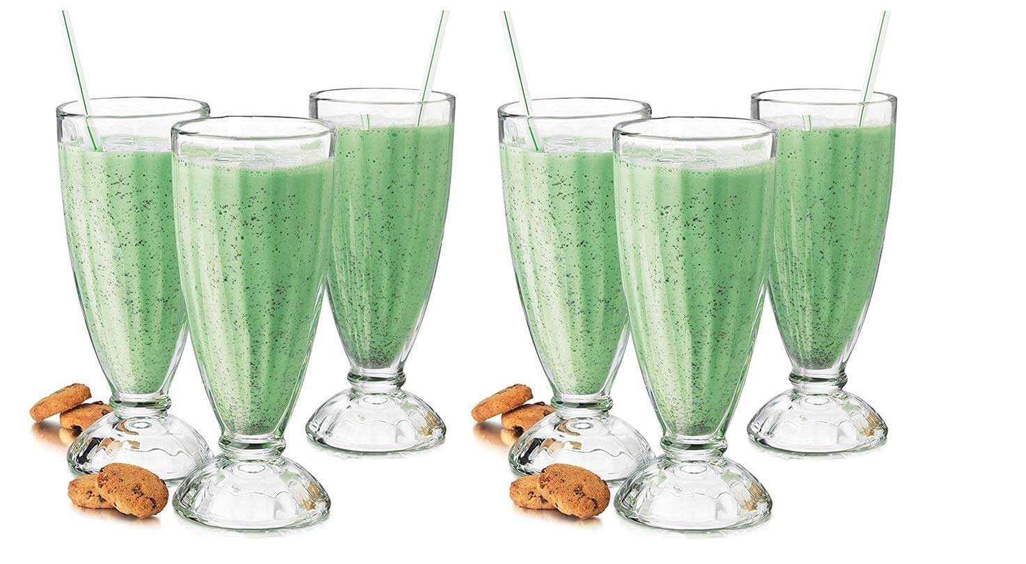 Delicious drinks in Cocktail Falooda Milkshake Glass set