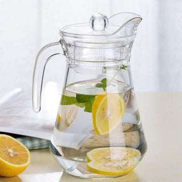 Italian Duck Pitcher Jug filled with lemon and mint water