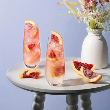 Stemless Champagne Flutes Glasses - 245 ml