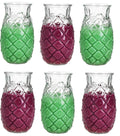 Pina Colada Pineapple Cocktail Glass with color fill