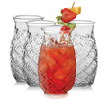 Bright red iced tea in Pina Colada Pineapple Cocktail Glass