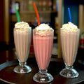 Strawberry shake in Cocktail Falooda Milkshake Glass