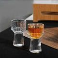 Ribbed crystal style meets Mini Measure Shot Glass charm