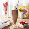 Three nutty milkshakes in Fountain Classic Glass style
