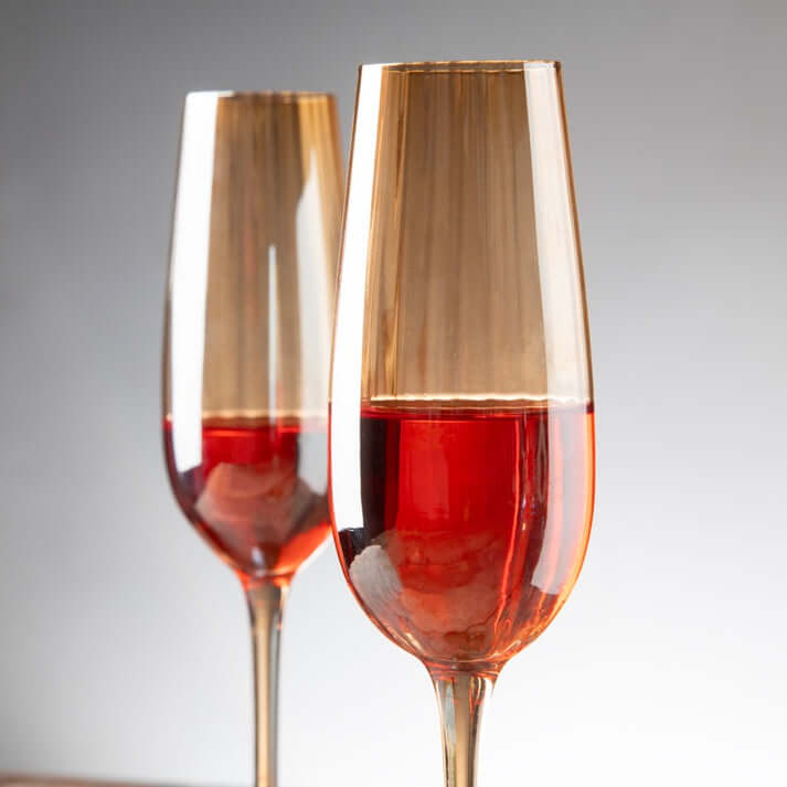 Elegant bar collection featuring Nordic Golden champagne wine glass