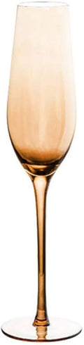 Nordic Golden champagne wine glass in elegant flute set