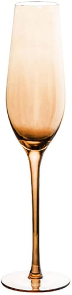 Nordic Golden champagne wine glass in elegant flute set