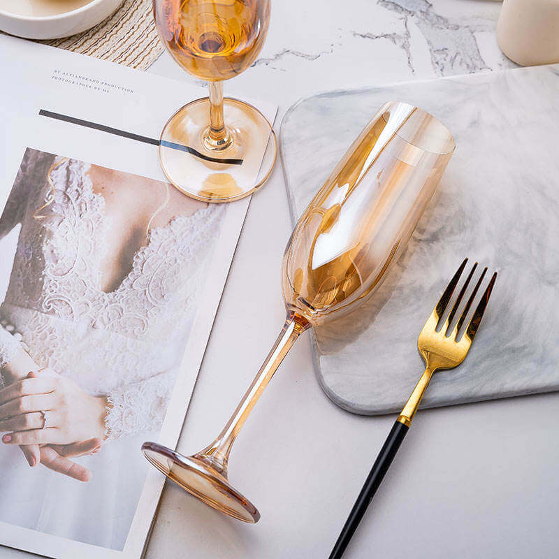 Glass set featuring the Sparkling Champagne Wine Glass design